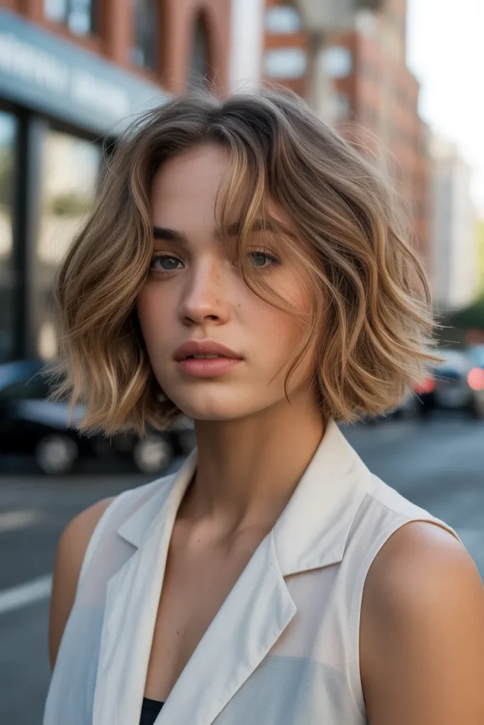 Tousled Layered Bob