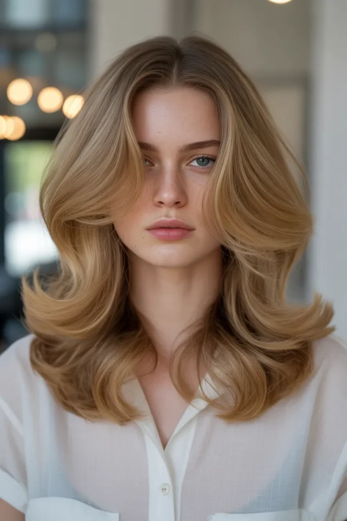 Voluminous Blowout with Natural Finish