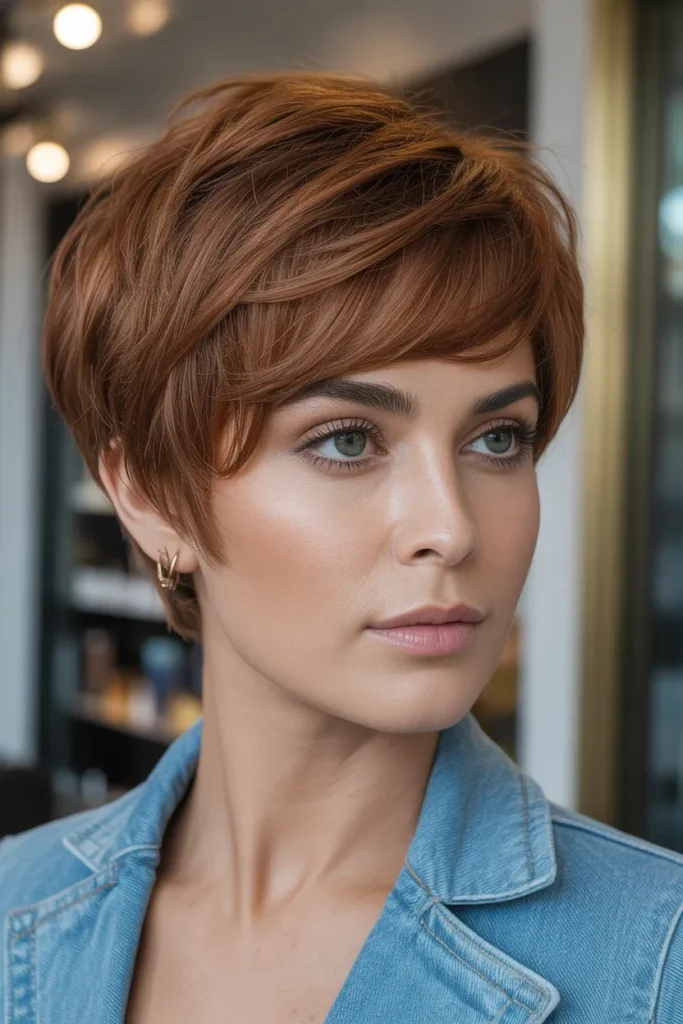 Voluminous Pixie with Crown Lift