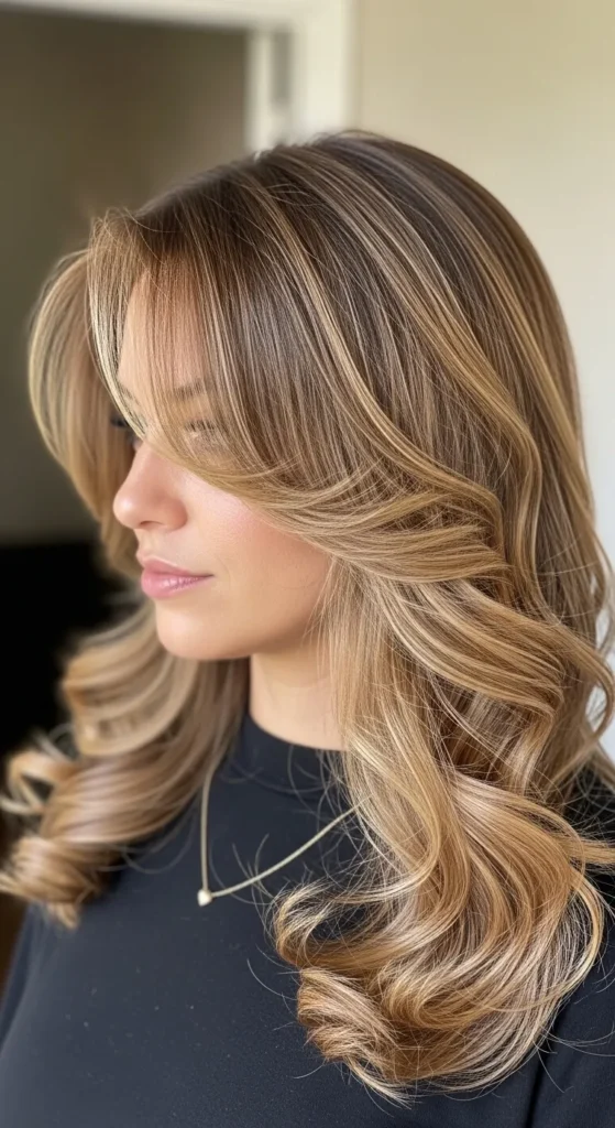 Warm Honey Blonde with Caramel Accents