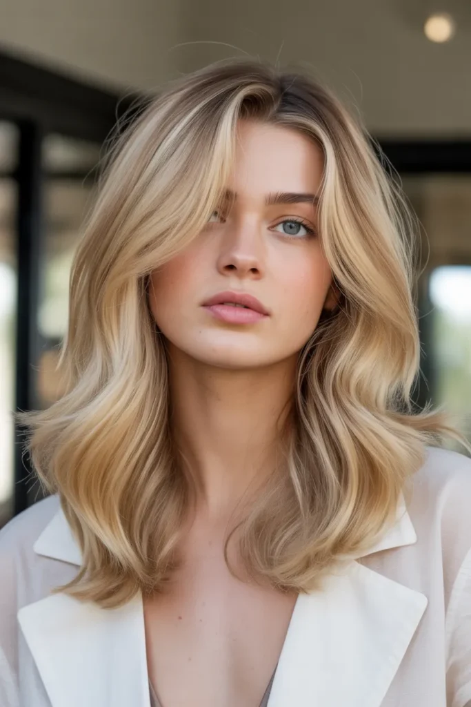 Warm Wheat Blonde with Natural Depth