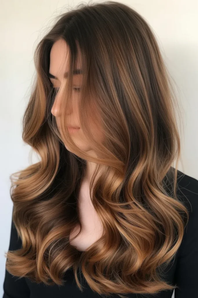 Auburn Balayage Waves