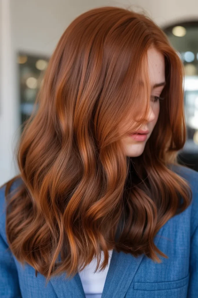Auburn Hair with Subtle Copper Highlights