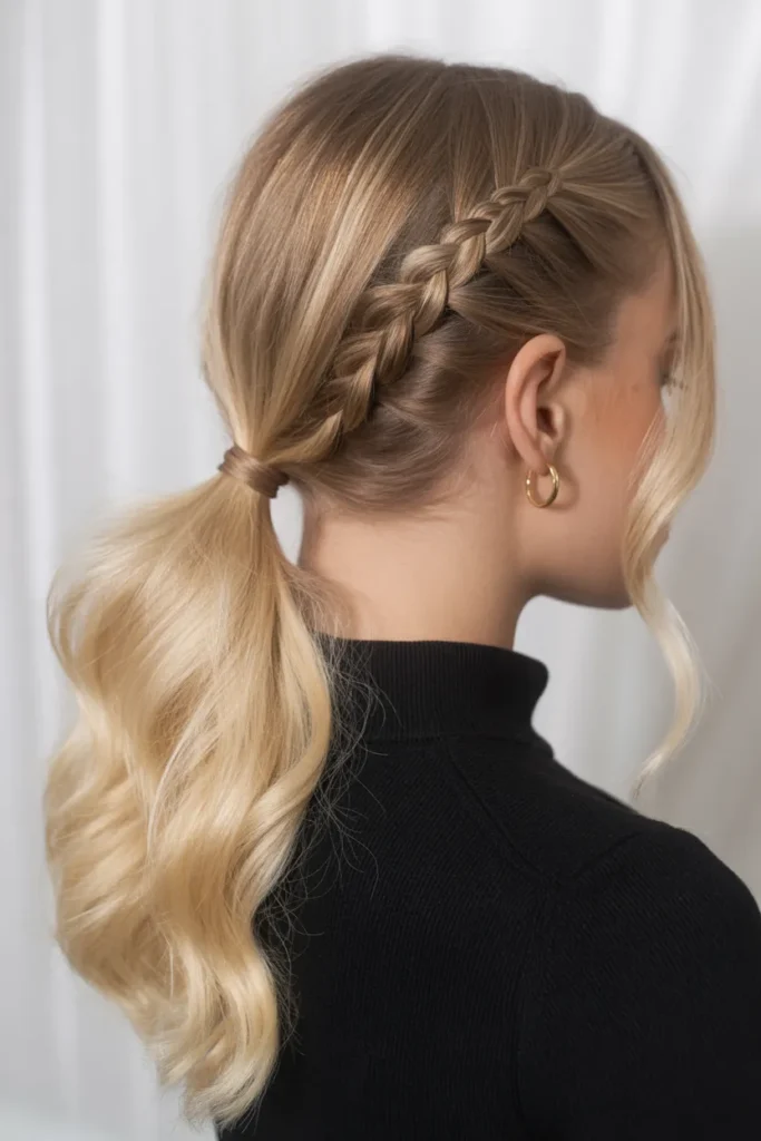 Braided Accent Ponytail