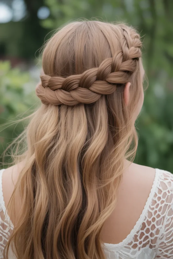 Braided Crown Updo