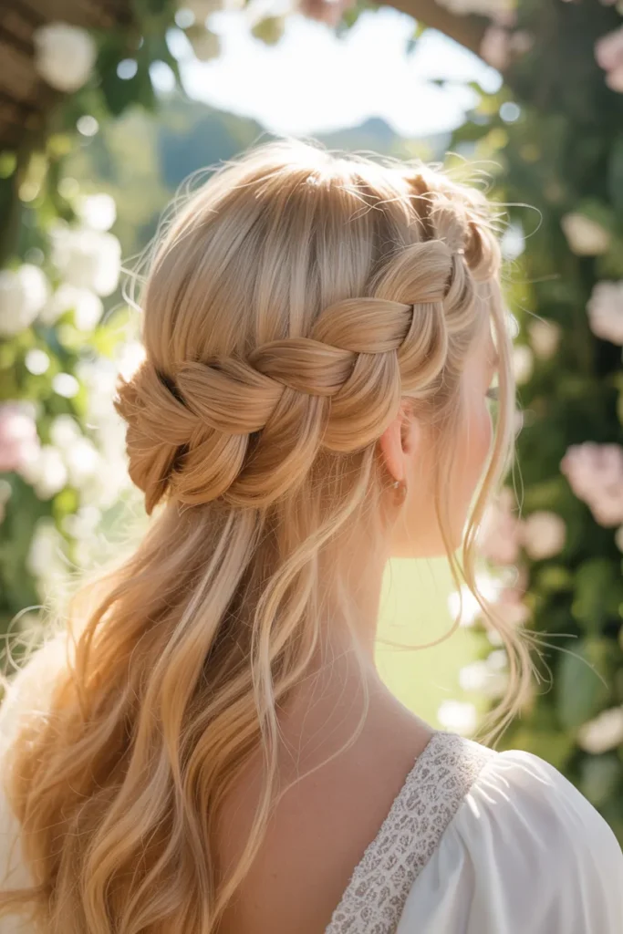 Braided Crown Updo