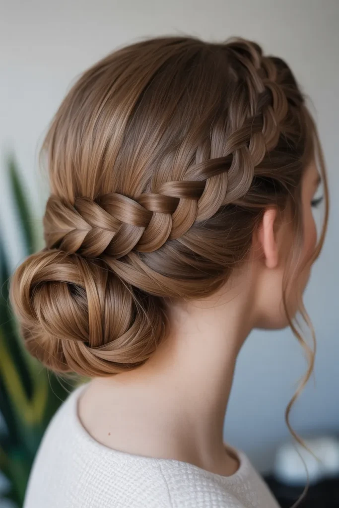 Braided Low Bun