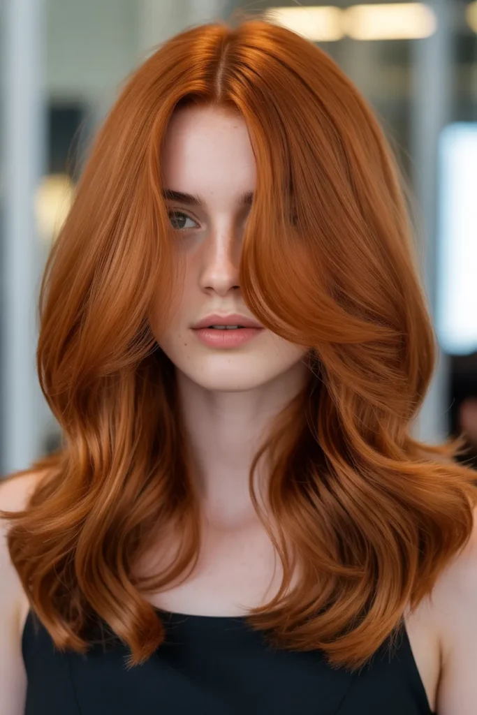 Bright Auburn Shine Hair