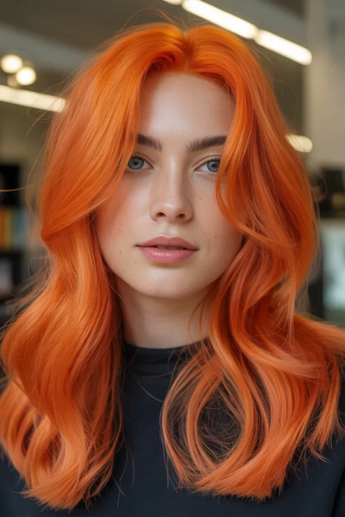 Bright Carrot Copper Hair