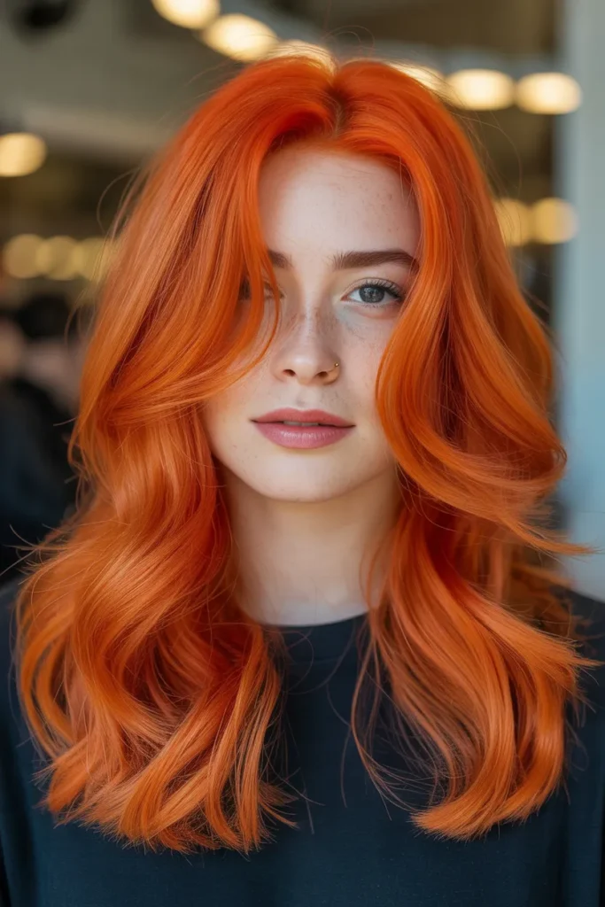 Bright Fiery Copper Hair