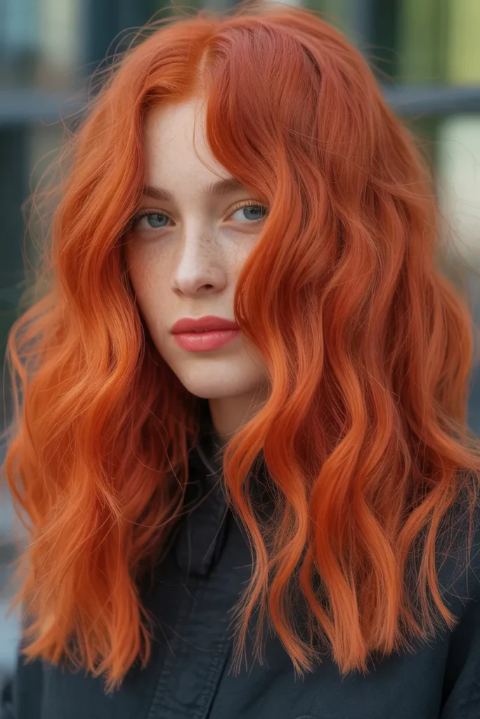Bright Fiery Copper Hair