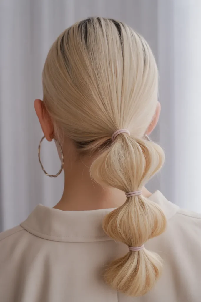 Bubble Low Ponytail