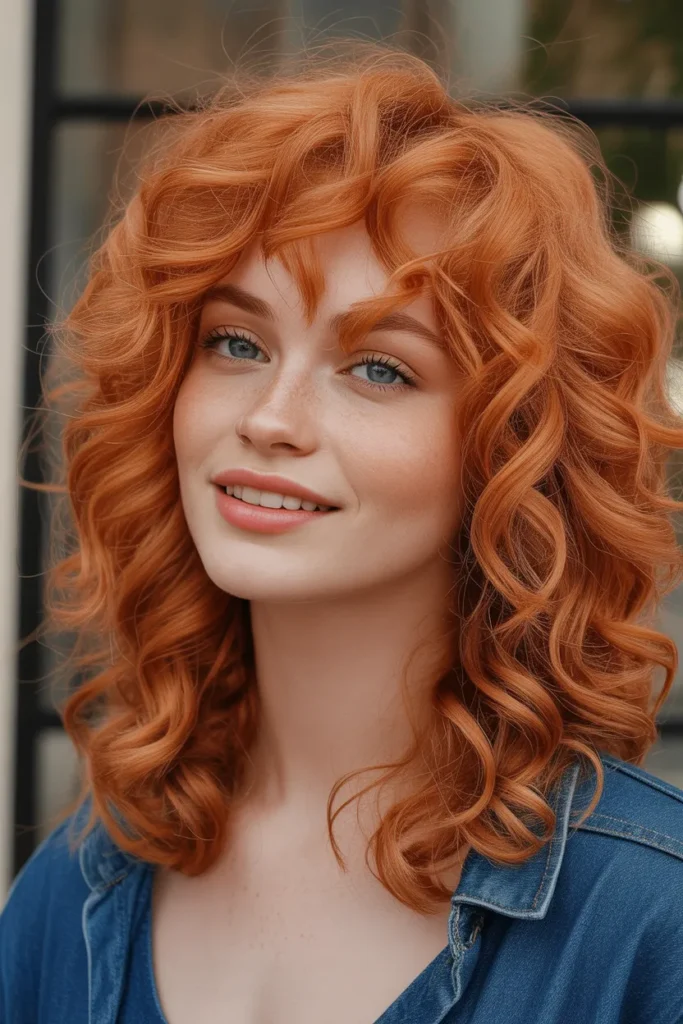Copper Curly Hair Color