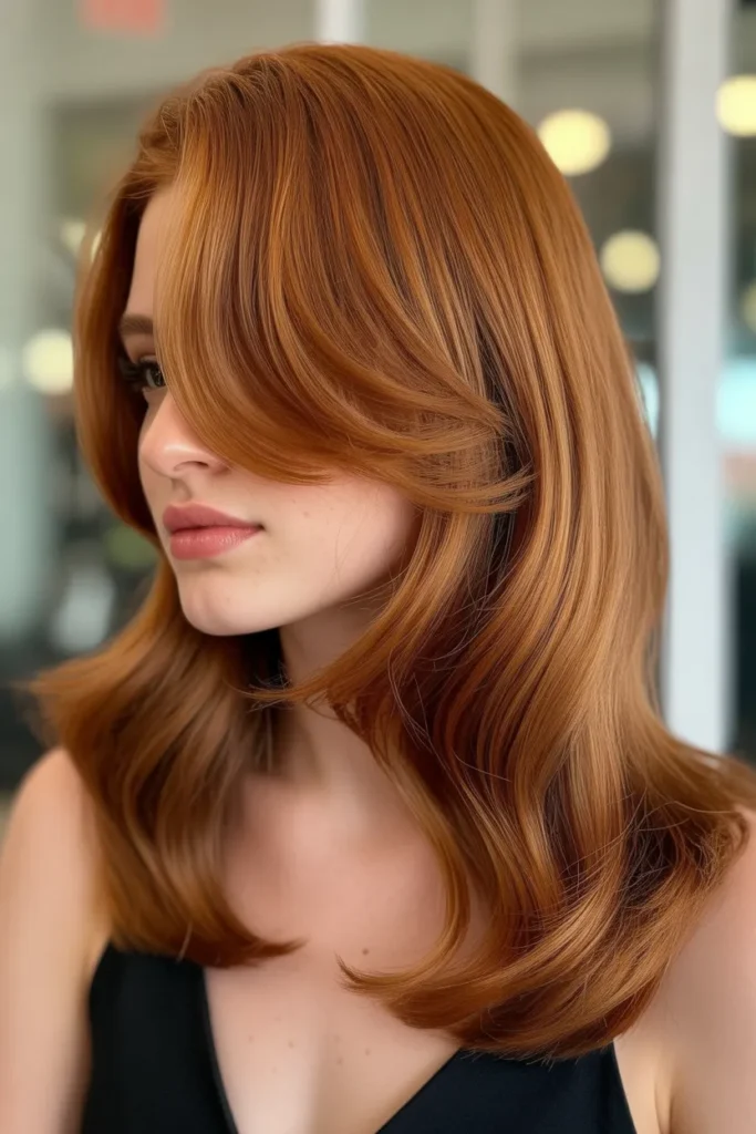 Copper Red Hair with Subtle Layers