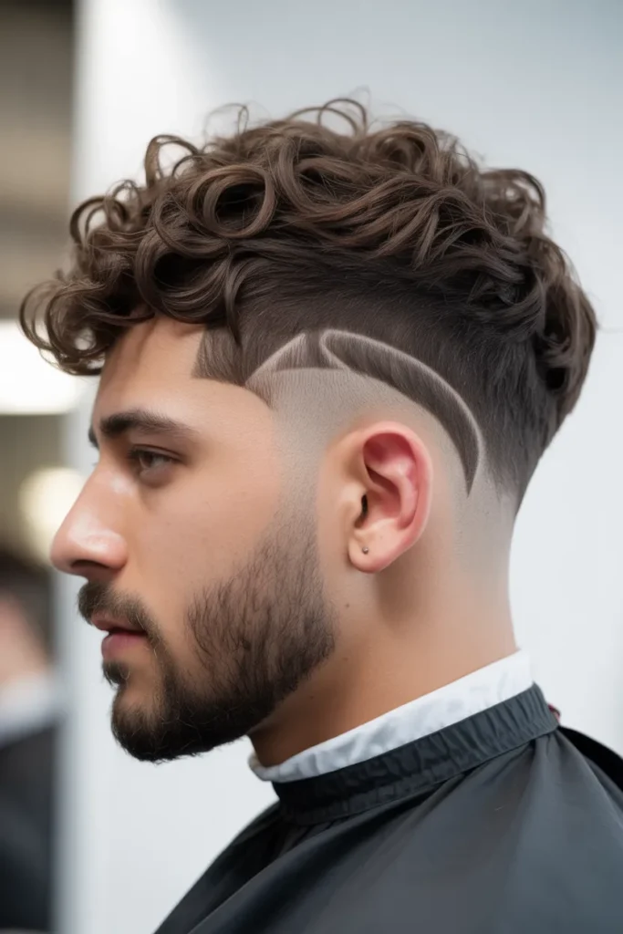 Curly Drop Fade