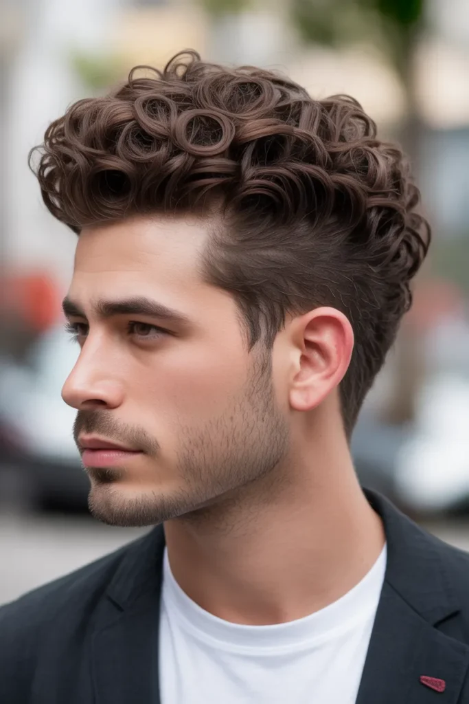 Curly Pompadour