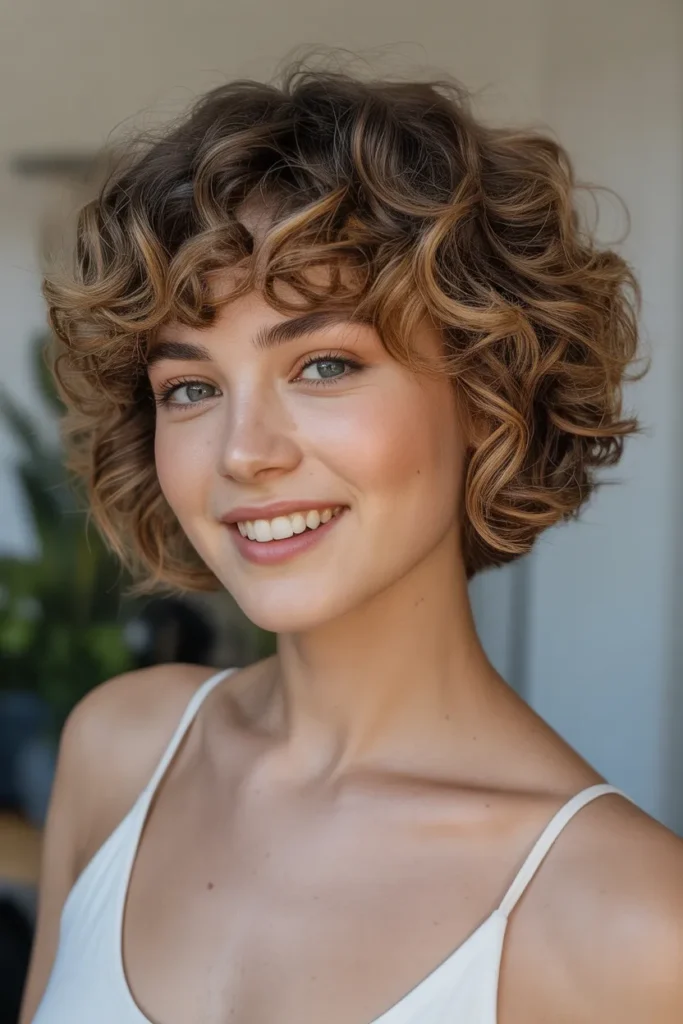 Curly Short Bob
