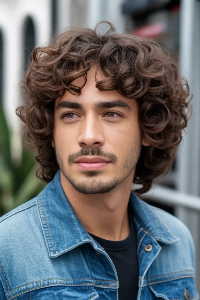 Curly Top Long Mullet