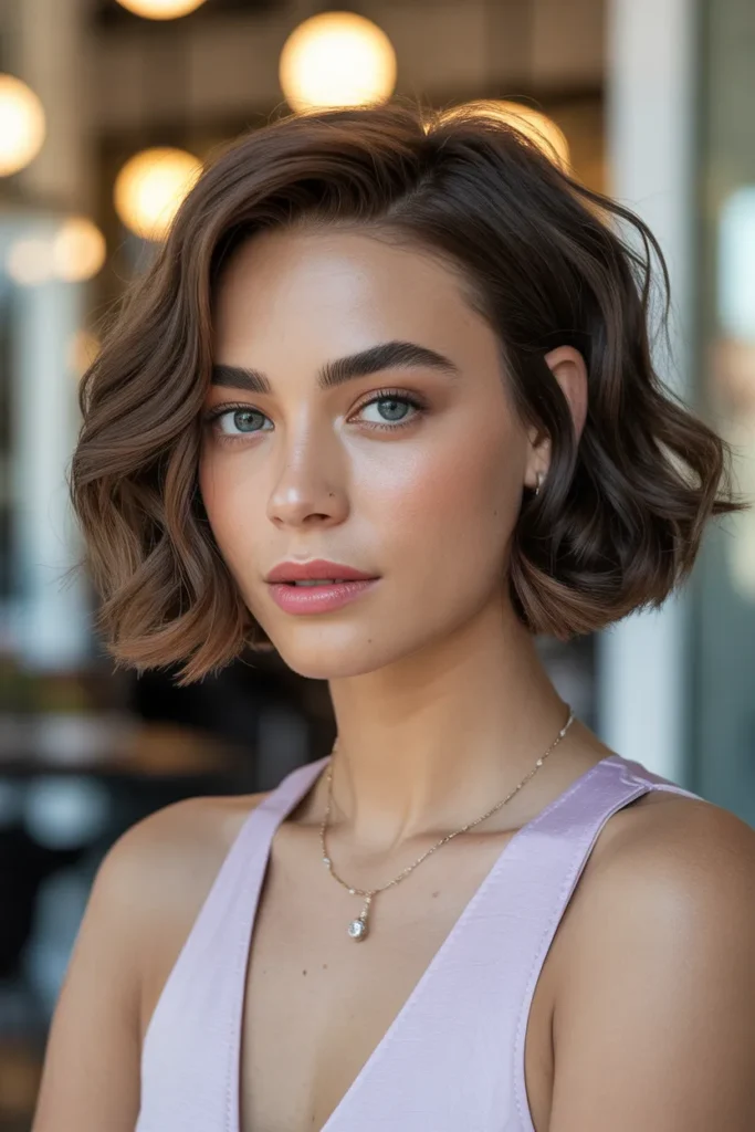 Face-Framing Wavy Bob