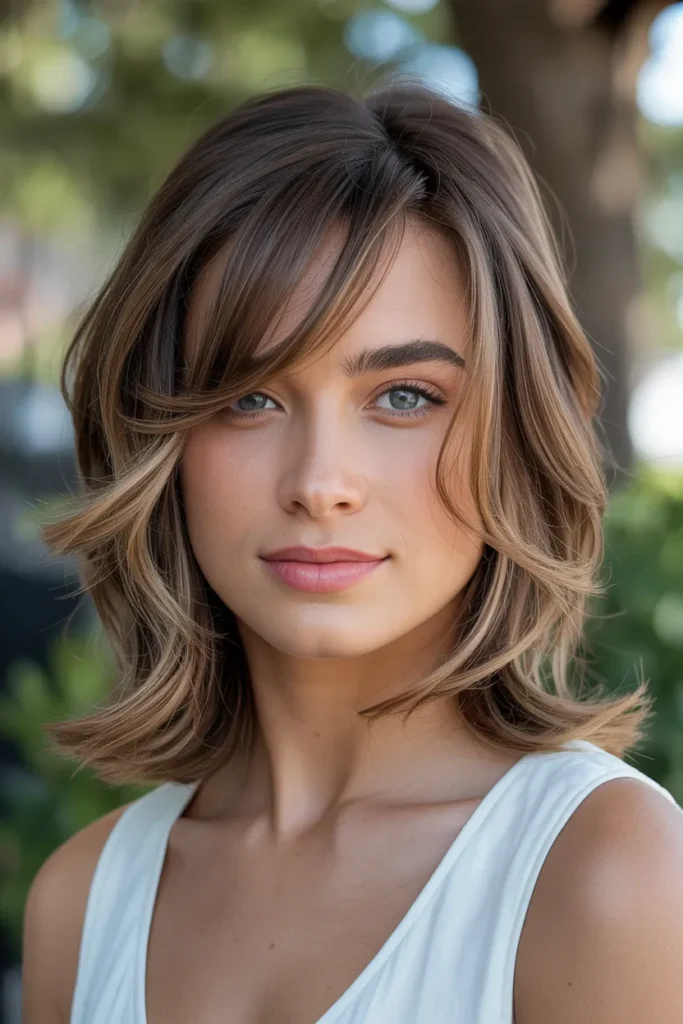 Feathered Side Bangs