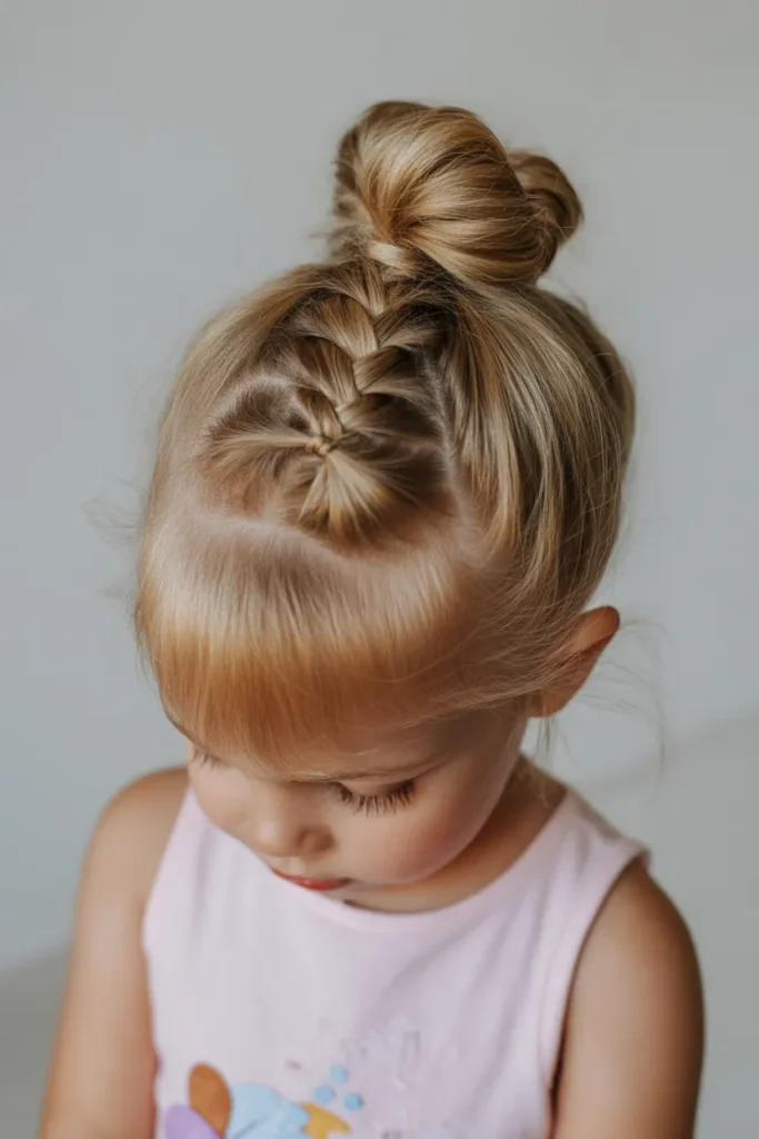 Half-Up Braided Bun