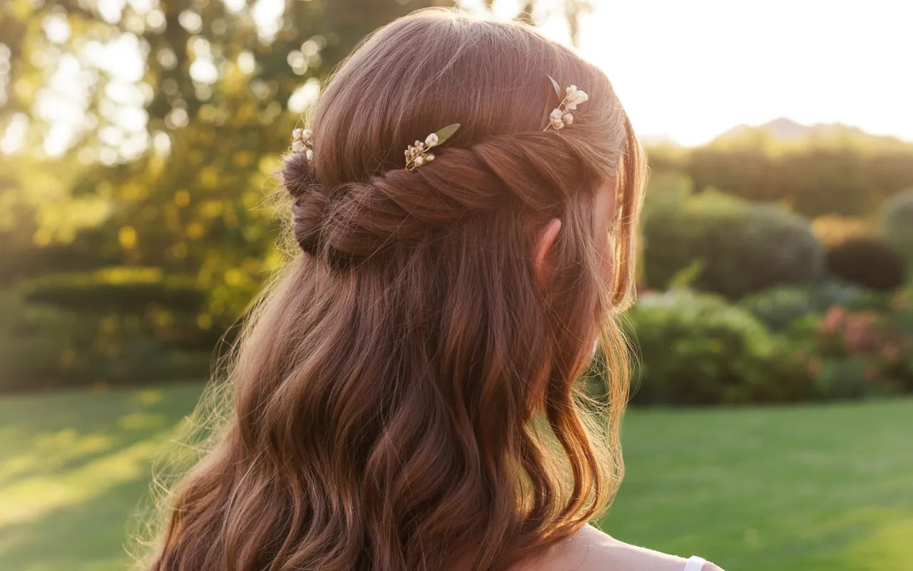 Half-Up Twisted Crown