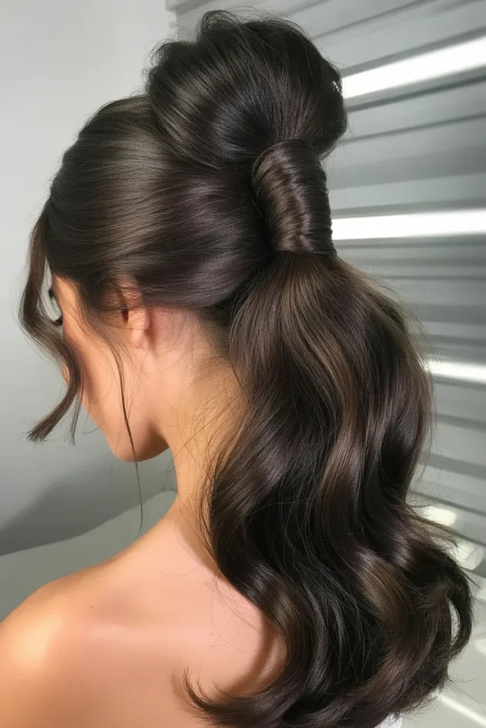 High Voluminous Ponytail