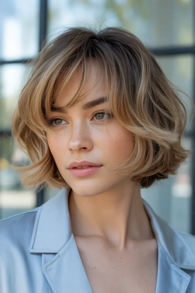 Layered Feathered Bob