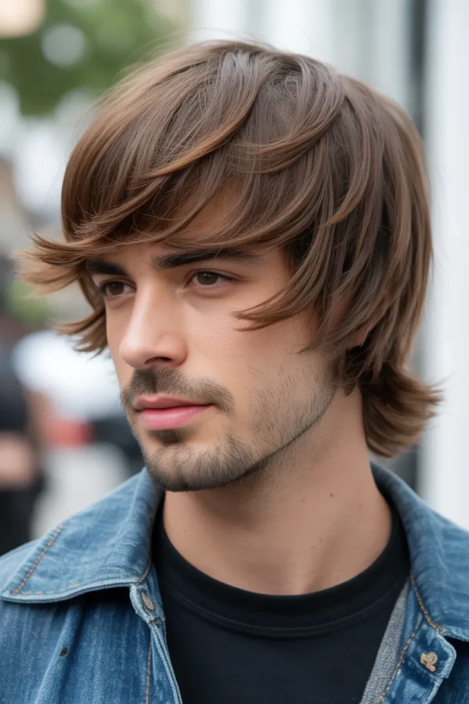 Layered Fringe Mullet