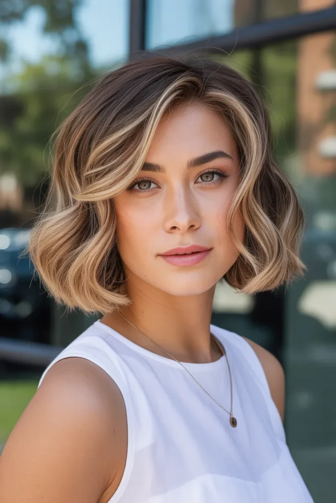 Layered Wavy Bob