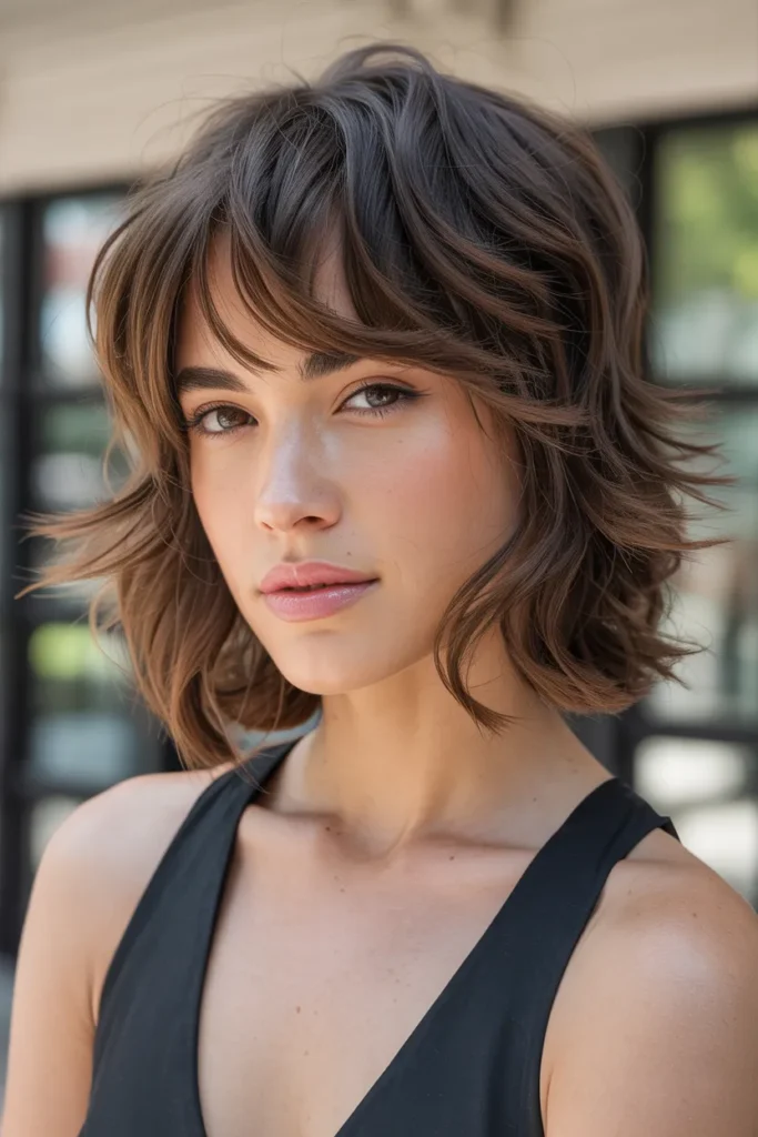 Layered Wispy Bangs
