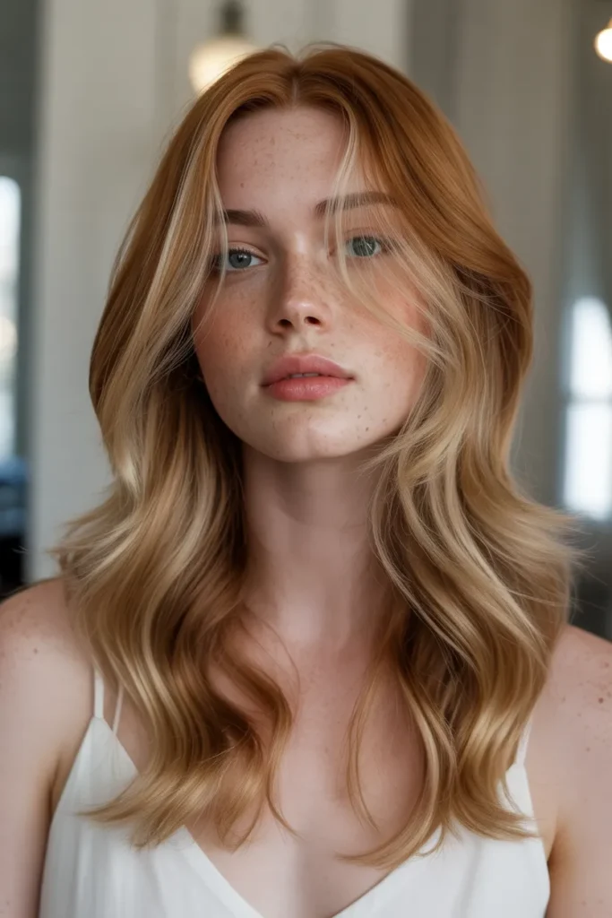 Light Auburn with Blonde Babylights