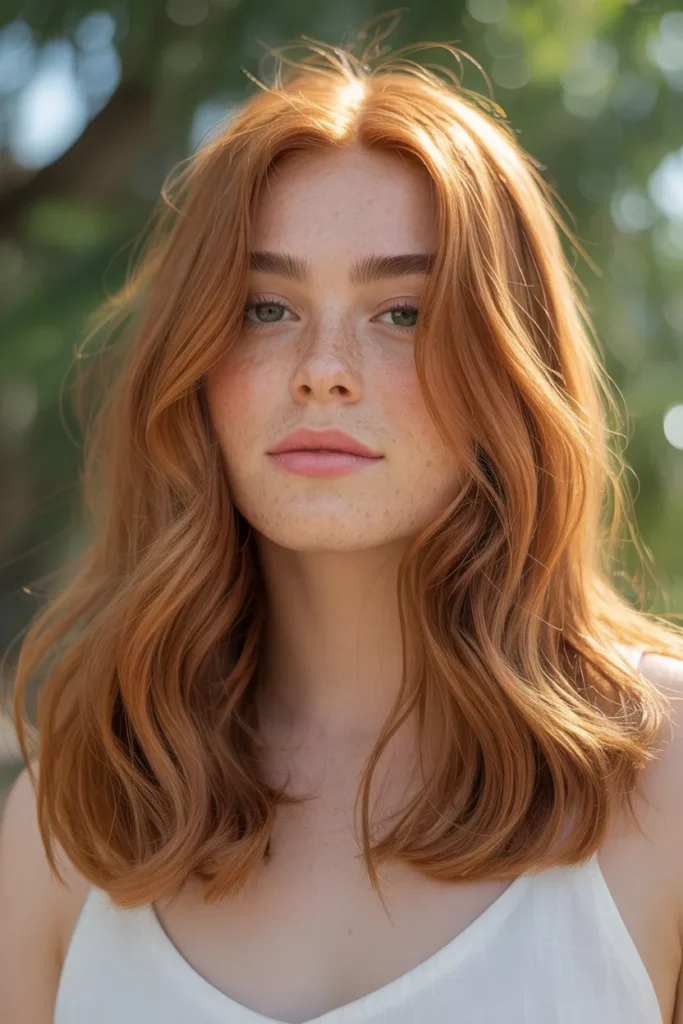 Light Auburn with Golden Highlights