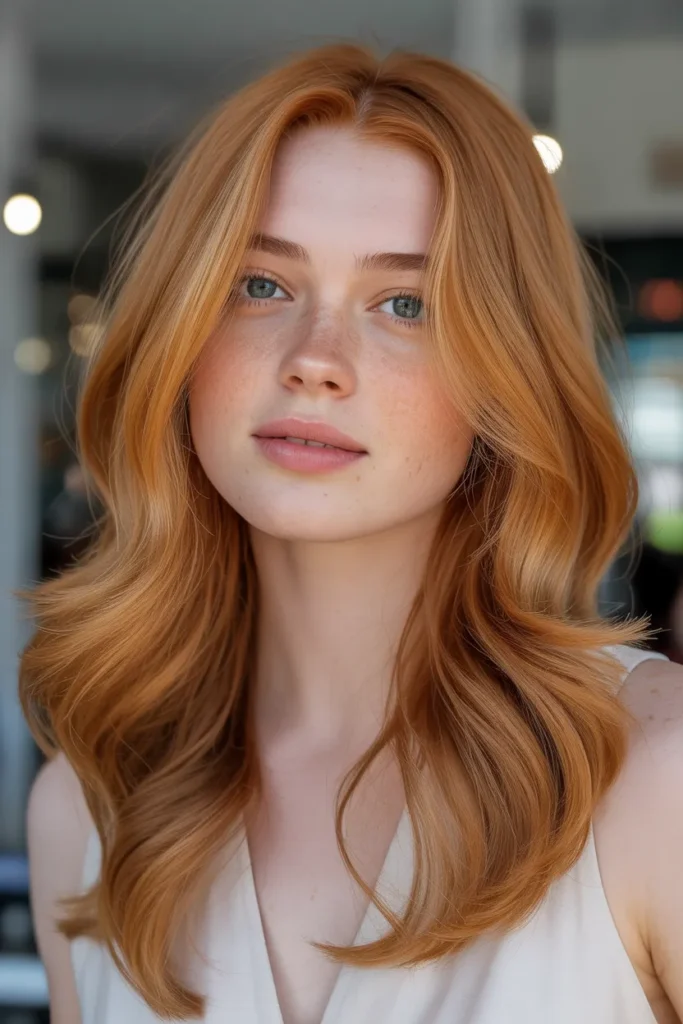 Light Auburn with Golden Tones