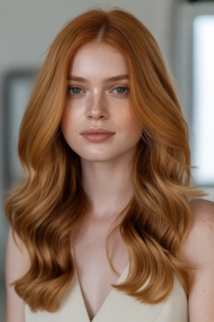 Light Auburn with Soft Cinnamon Accents