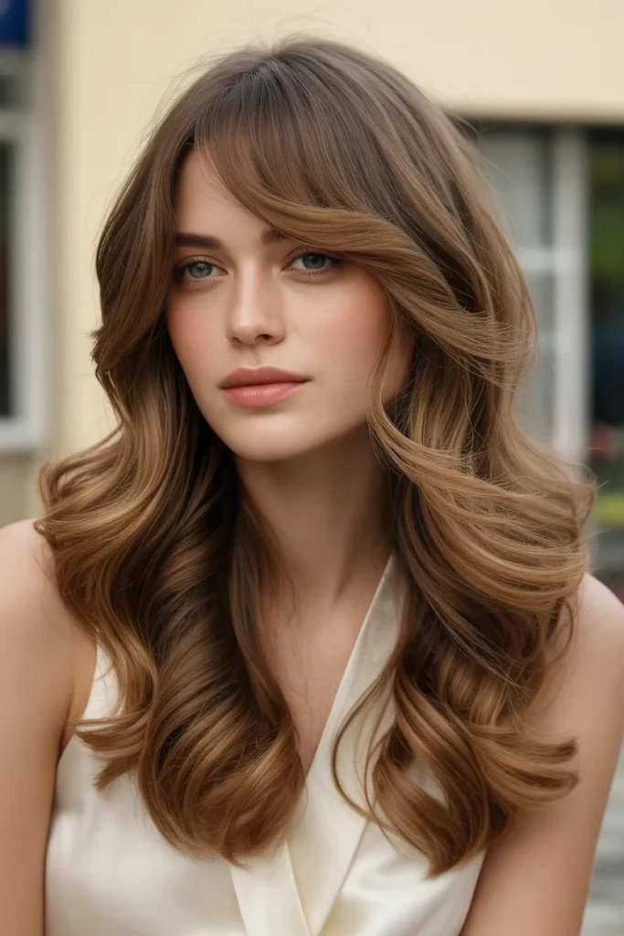 Long Cascading Waves with Side Bangs