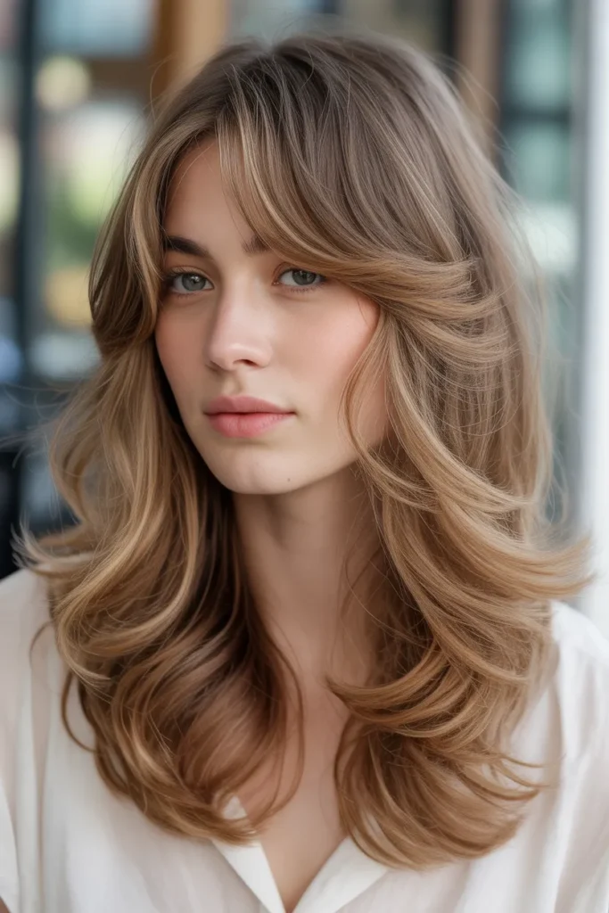 Long Feathered Waves with Side Fringe