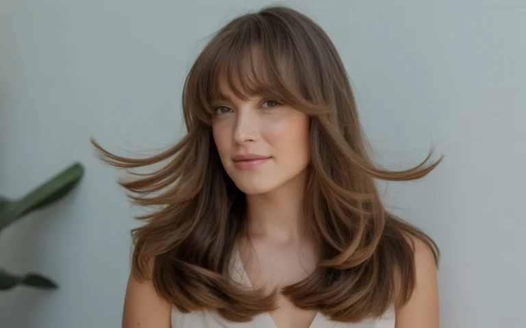 20 Butterfly Cut with Wispy Bangs for Soft Volume