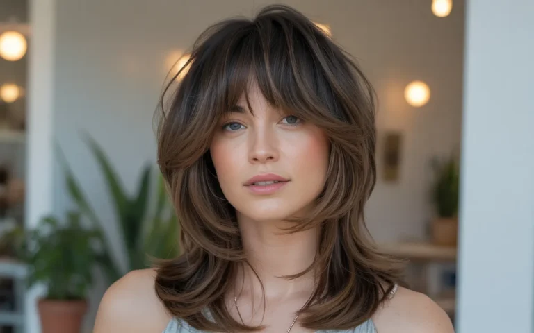 17 Curtain Bangs with Long Layers Volume Boost Style