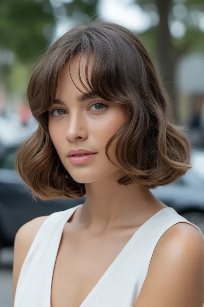 Long U-Cut with Airy See-Through Bangs