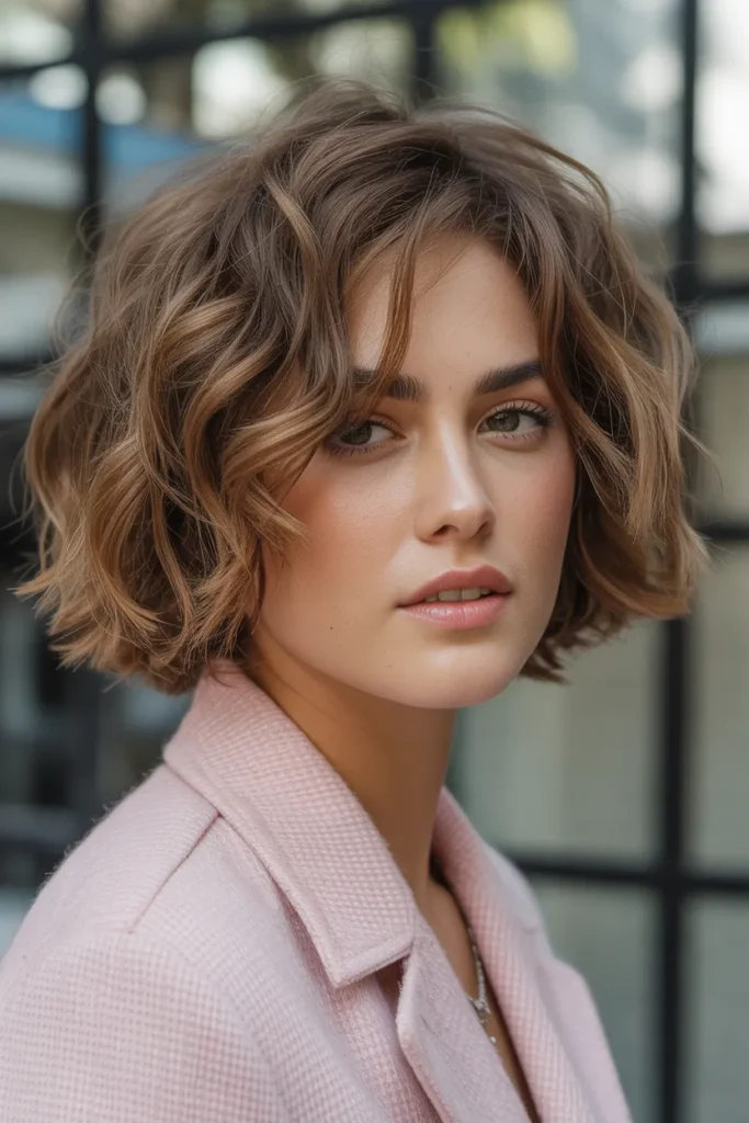 Messy Wavy Bob