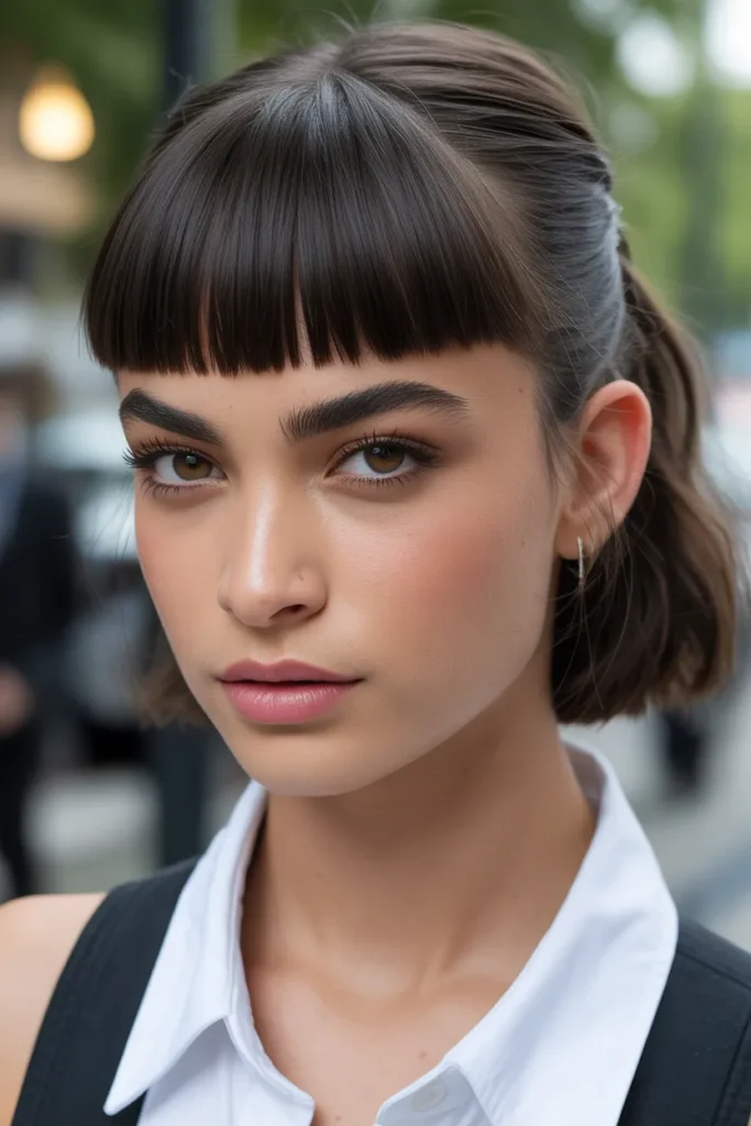 Micro Blunt Bangs