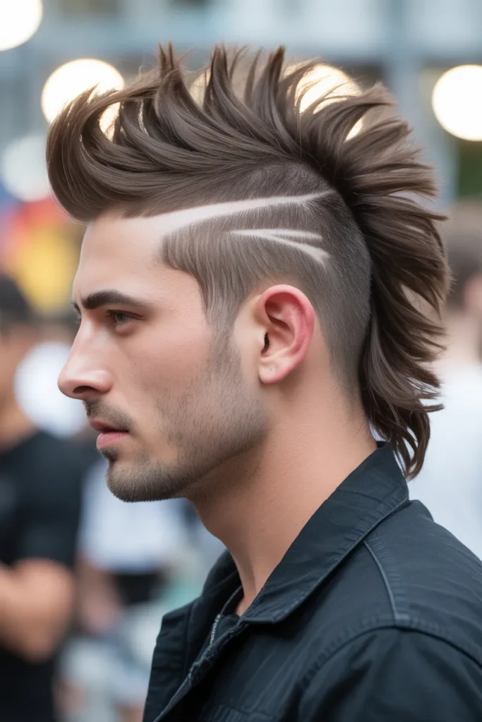 Mohawk-Inspired Mullet