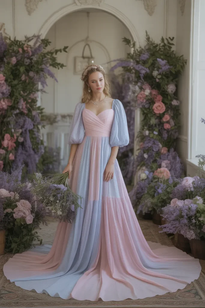 Pastel Fairy Tale Wedding Dress