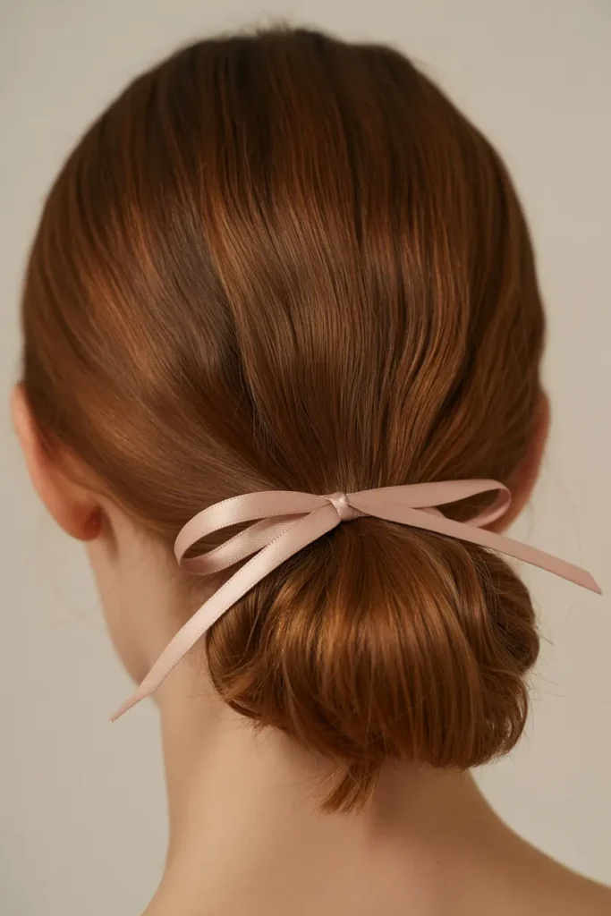 Ribbon Low Bun