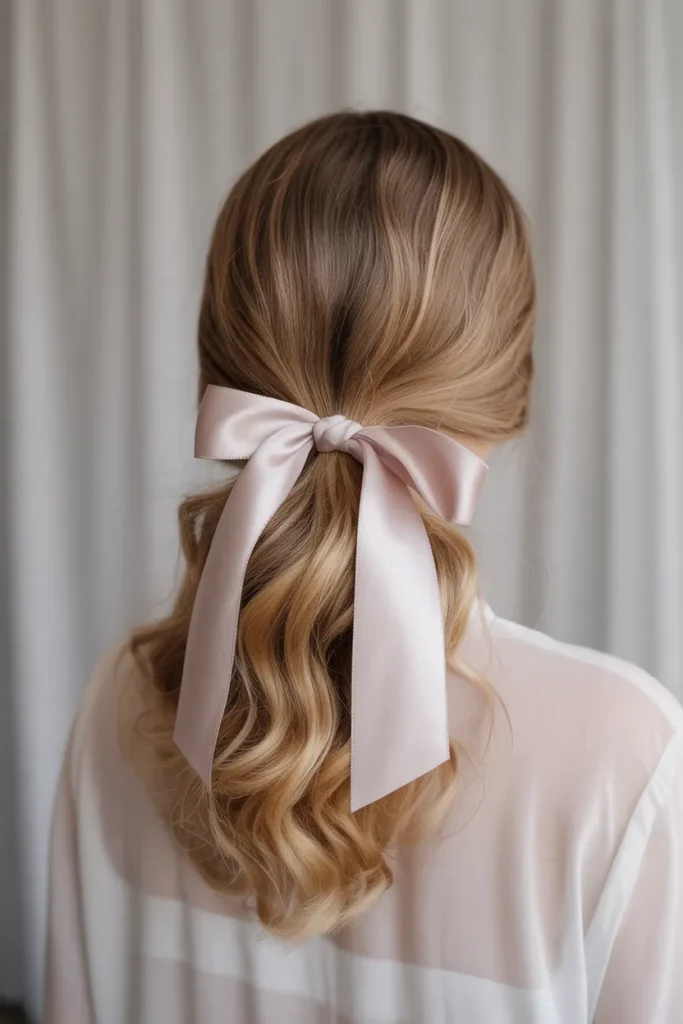 Ribbon Tie Ponytail
