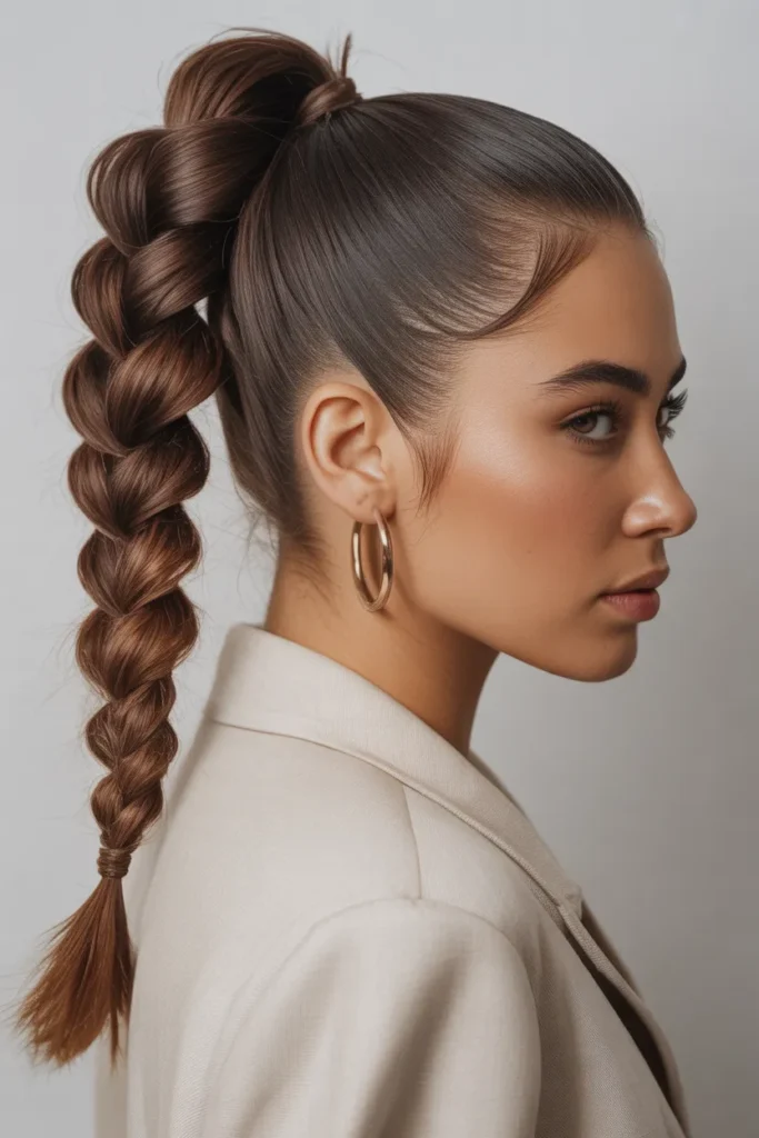 Rope Braid Ponytail