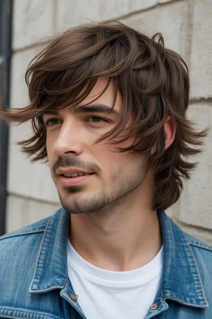 Shaggy Layered Mullet