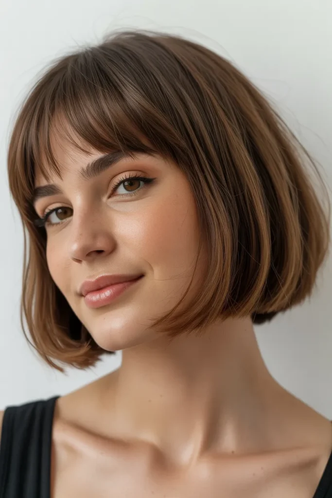 Short Bob with Wispy Bangs