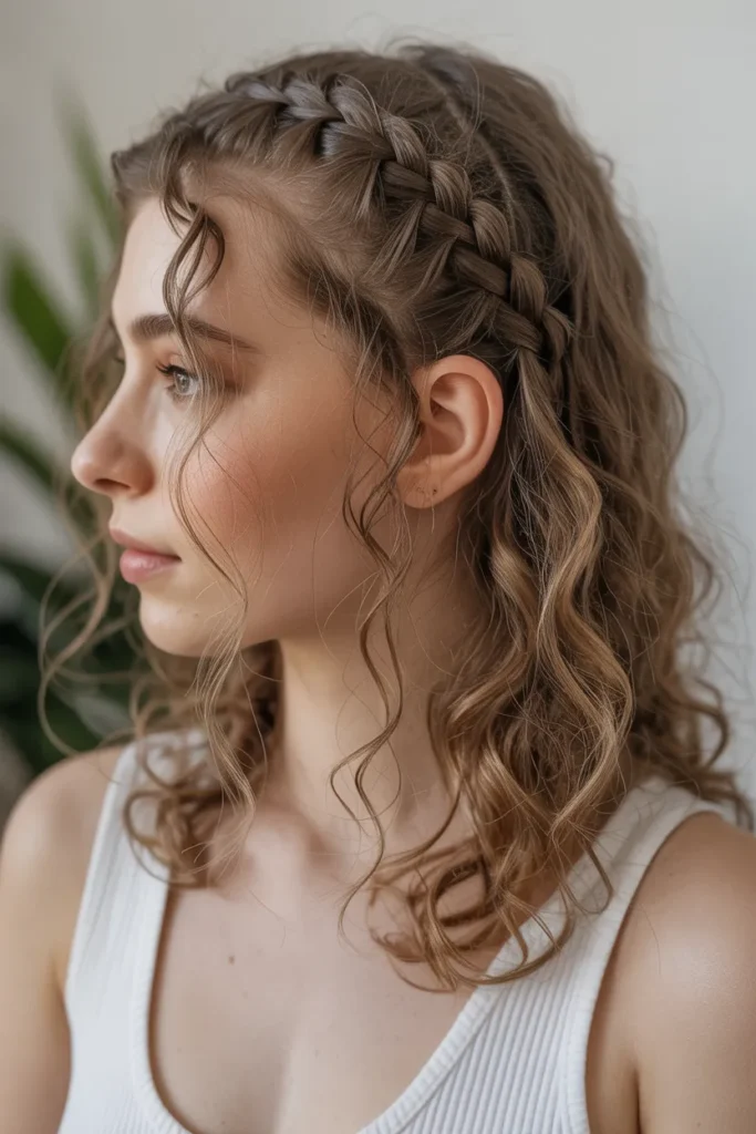 Shoulder-Length Boho Knotless Braids with Soft Side Sweep